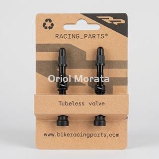 Black aluminum valve with conical base, 50 mm - Image 1