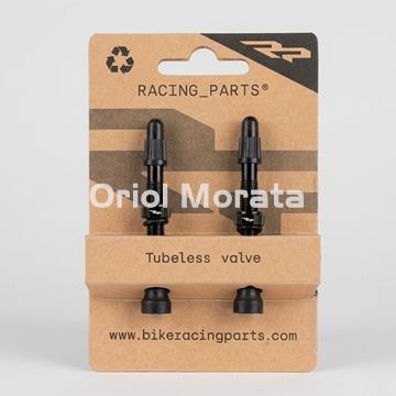 Black aluminum valve with conical base, 50 mm - Image 1