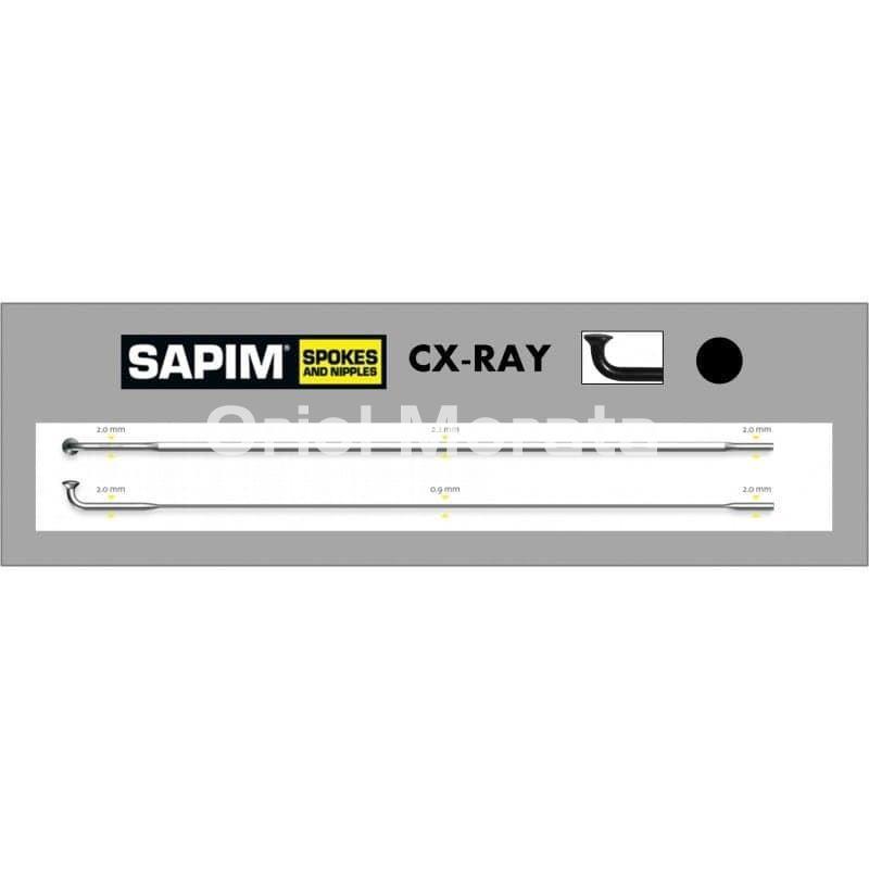 Sapim Race 14G Spoke - 2-1.8-2mm - Black - J-Bend - Image 3