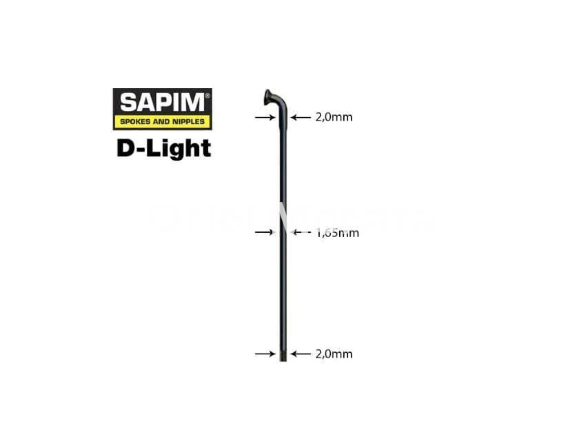 Radio Sapim D-Light 14G - 2-1.65-2mm - Negro - Imagen 3