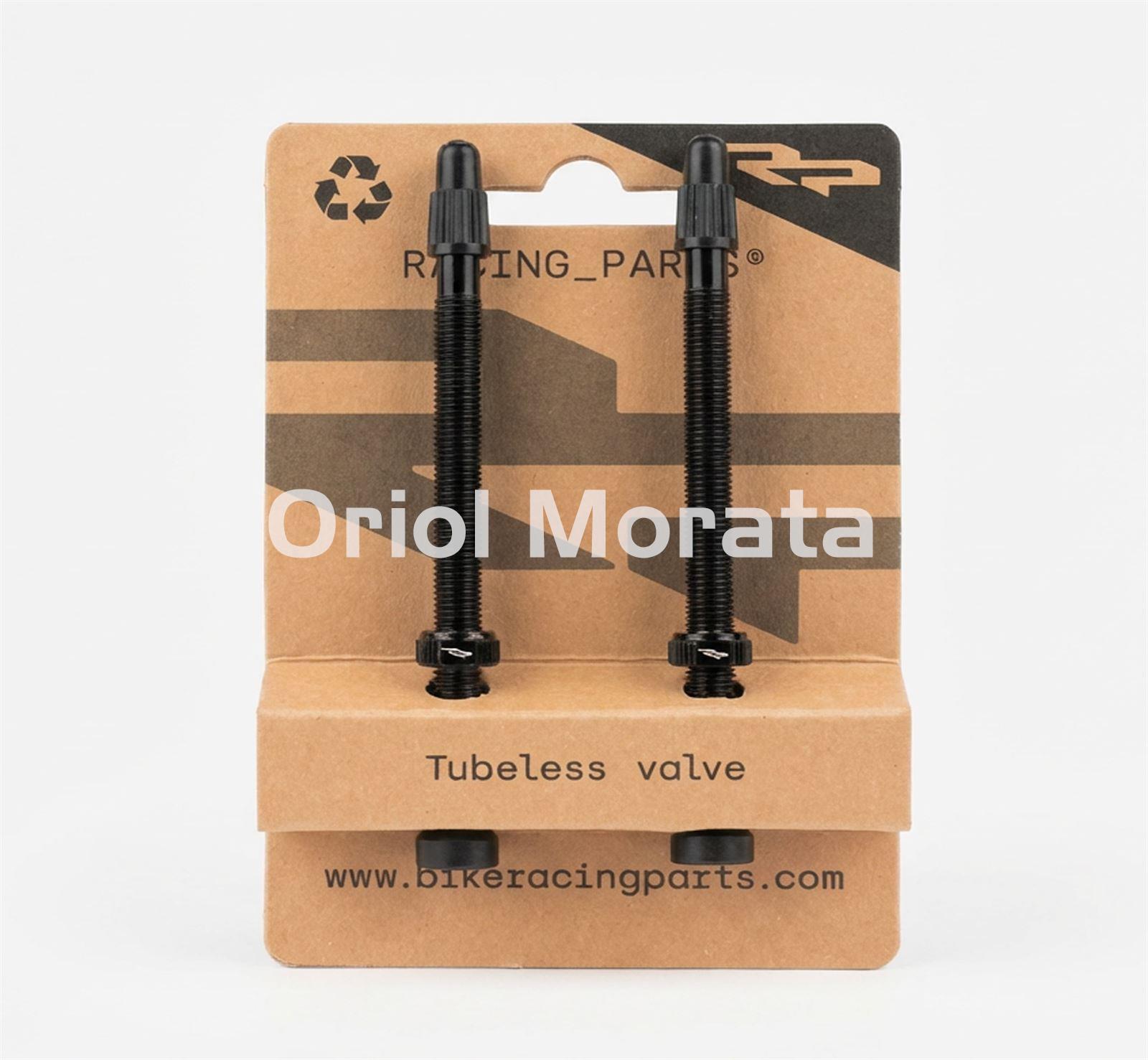 Válvula aluminio negra base cónica 100 mm - Imagen 1